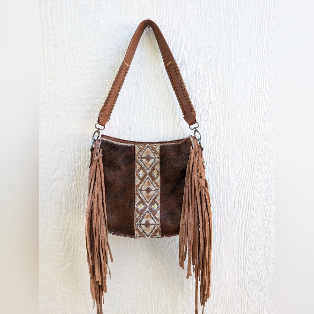 Bohemian Brown Fringe Shoulder Bag